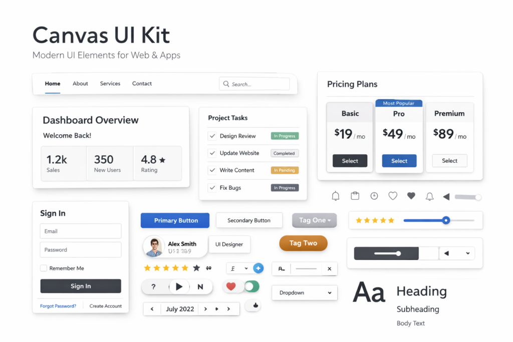 Canvas UI Kit